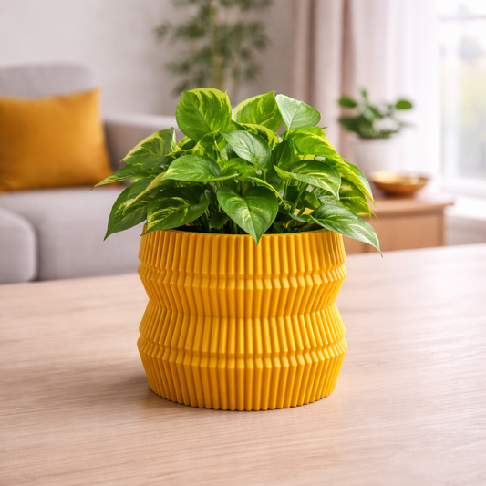 Stripe saksija u enterijeru